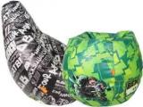 Orka XL Ben 10 Set Of 2 Digital Printed Bean Bag With Bean Filling