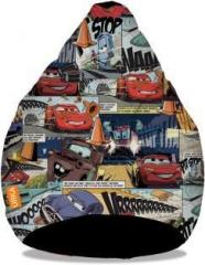 Orka XL Cars Comics Digital Printed Bean Bag With Bean Filling