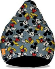 Orka XL Mickey Mouse Digital Printed Bean Bag With Bean Filling