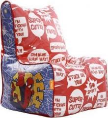 Orka XL Spiderman Comic Digital Printed Bean Bag Chair With Bean Filling