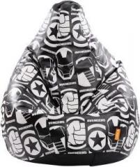 Orka XXL Dark Avengers Digital Printed Bean Bag With Bean Filling