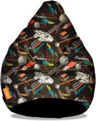 Orka XXL Starwars Sky Fight Digital Printed Bean Bag With Bean Filling