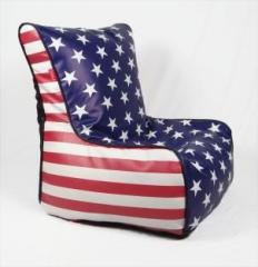 Orka XXXL American Flag Digital Printed Bean Bag Chair With Bean Filling