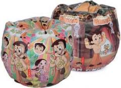 Orka XXXL Chhota Bheem Set of 2 Digital Printed Bean Bag With Bean Filling