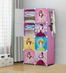 Owme 8 Door 8 Shelf Plastic kids Collapsible Cupboard PC Collapsible Wardrobe