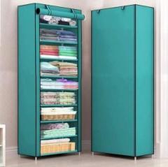 Pali 1 Door 9 Shelf Fabric PP PVC Collapsible Wardrobe