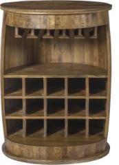 Parteekart Solid Wood Bar Cabinet