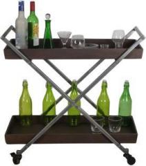 Peachtree IAW RECTANGULAR BAR CART Solid Wood Bar Trolley