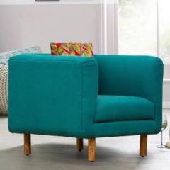 Peachtree Napier 1 Seater Green Fabric Sofa Fabric 1 Seater Sofa