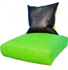 Pebbleyard Floor Cushion Cover in Green Colour