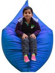 Pebbleyard Huge Leathrette Floor Bean Bag Cover in Blue Colour