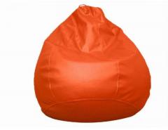 Pebbleyard L Classic Orange Bean Bag With Beans