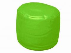 Pebbleyard L Pouf Green Bean Bag With Beans