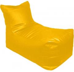 Pebbleyard Lounger XXL Size Filled Bean Bag in Yellow Colour