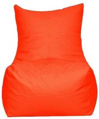 Pebbleyard XXL Chair Orange Bean Bag With Beans