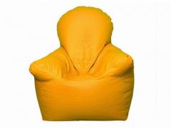 Pebbleyard XXL Chair With Arms Yellow Bean Bag With Beans