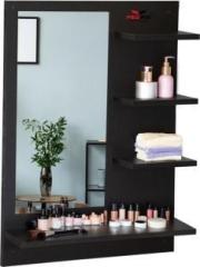 Pedpix Dressing Table With Mirror/Dressing Wall Mirror with Shelves for Living/Bedroom Engineered Wood Dressing Table