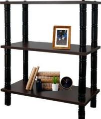 Pedpix Engineered Wood Open Book Shelf