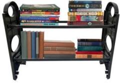 Philoshop Collapsible, 2 Shelves, Plastic Open Book Shelf