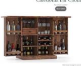 Piyush Handicraft Solid Wood Bar Cabinet