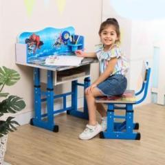 Pnasgl Kids study Table & Chair with Adjustable Height Engineered Wood Study Table