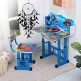 Pnasgl Kids study Table & Chair with Adjustable Height with Dream Catcher Metal Desk Chair