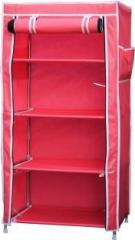 Powerest SINGLE door almirah Carbon Steel Collapsible Wardrobe