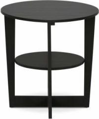 Priti END Side Table ONE Walnut Black Engineered Wood Side Table