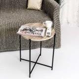 Priti Small Round Occasional Accent Side Table For Living Room Coffee Table Metal Side Table