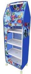 Prizam Baby 6 Shelve Unbreakable Material PVC Collapsible Wardrobe PP Collapsible Wardrobe