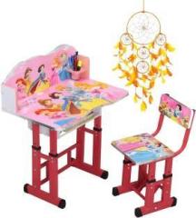 Puci Multifunctional Kid's desk/ kids study Table & Chair Set with Dc Metal Bench