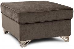 Purple Heart Lexus Ottoman in Grey