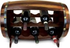 Puzzled Wooden Bottle Rack