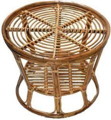 Rainbow Cane Rattan Stand Table, center table For Living Room, Balcony and Office Engineered Wood Coffee Table