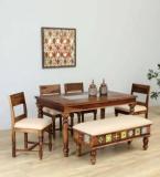 Rajwada Furnish Solid Wood 6 Seater Dining Set