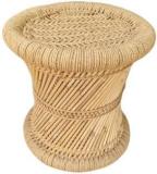 Rashi Creation Handmade And Natural Bamboo Mudda Stool With Beige 12 X 12 Inch Outdoor & Cafeteria Stool