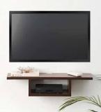 Redwud Aeros Wall Mounted TV Unit/ Set Up Box Stand Engineered Wood TV Entertainment Unit