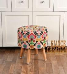 Riance Creations Solid Wood Standard Ottoman