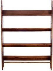 Ringabell Folding Solid Wood Open Book Shelf