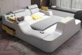 Royal Wood MULTI FUNCTIONAL SMART TV BED WITH HIDDEN TV, BODY MASSAGER MUSIC SYSTEM Etc. Solid Wood King Hydraulic Bed