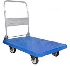 Rozkey Enterprise ADVANCE PVC HAND TROLLEY 300KG WITH 4 WHEELS Metal Bar Trolley