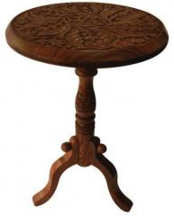 Saaga Carved Telephone Table