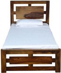 Saffron Art Alaska Sheesham Solid Wood Single Bed