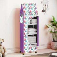 Saintwod Baby Wardrobe 5 Shelve With Wheels Metal Almirah