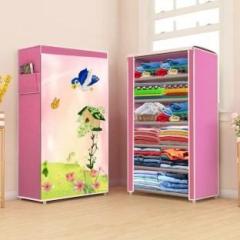 Saiway 6 L TREE HOUSE COLLAPSIBLE WARDROBE Carbon Steel Collapsible Wardrobe