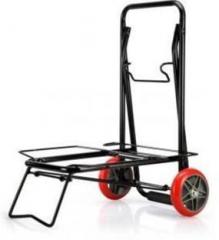 Sajani Small Two Wheels Foldable Luggage Cart Trolley Metal Bar Trolley