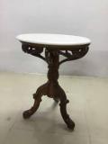 Sakshi Wood Furniture Marble Top End Table Solid Wood Console Table