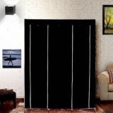 Sanamstore Cloth Stand & Cupboard And Almirah Carbon Steel Collapsible Wardrobe