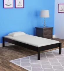 Sarswati Furniture Sheesahm Wood Single Bed For Bedroom|Finish: Dark Chestnut| Solid Wood Single Bed