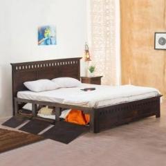 Savitridecor solid wood Bed/Cot Bed/Palang For Bedroom/Home/Hotel Solid Wood Queen Drawer Bed